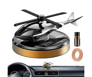 Helicóptero CarFreshener - Tablero solar de 10 x 8 x 6 cm, difusor de perfume de aleación, fragancia de coche de larga duración con energía solar | Difusor para coche, RV, SUV, dormitorio, informe de