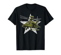 Helicóptero de ataque AH 64 Apache, aviones del ejército, épico Camiseta