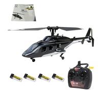 Helicóptero F150BL V3 Air-Wolf RC con luces LED, 2.4G 5CH AHSS Frecuencia Hopping Helicóptero de control remoto con control de vuelo CC3D y giroscopio de 6 ejes - RTF