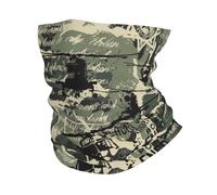 Helicóptero Grunge Abstracto Camuflaje Militar Cuello Pañuelo Respirable Pasamontañas Protección Solar Bufanda Facial para Deportes Correr Adulto 25X50Cm