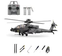 Helicóptero RC 1/48 2.4G 6CH C170 AH-64D Flybarless con motor sin escobillas, posicionamiento de flujo óptico y retención de altitud TOF, vuelo invertido de una tecla, aficionado al vuelo en