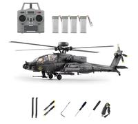 Helicóptero RC 1/48 2.4G 6CH C170 AH-64D Flybarless con motor sin escobillas, posicionamiento de flujo óptico y retención de altitud TOF, vuelo invertido de una tecla, aficionado al vuelo en