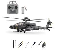 Helicóptero RC 1/48 2.4G 6CH C170 AH-64D Flybarless con motor sin escobillas, posicionamiento de flujo óptico y retención de altitud TOF, vuelo invertido de una tecla, aficionado al vuelo en