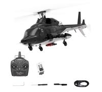 Helicóptero RC armado Air-Wolf a escala 1:34 F02 con estabilización