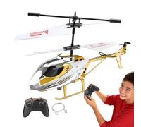 Helicóptero RC para niños: Juguete Modelo de avión de Control Remoto, Juguete de helicóptero Recargable | Helicóptero eléctrico fácil de Volar con flotación Estable, Luces LED, construcción du