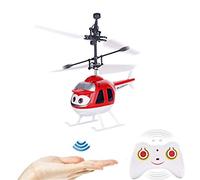 Helicóptero teledirigido teledirigido con giroscopio y luz LED, mini helicóptero teledirigido para niños, juguete de vuelo interior, niños a partir de 6 años