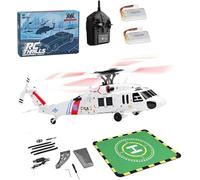 Helicóptero WL K270 UH-60L BlackHawkk RC con giroscopio de 6 ejes, helicóptero de control remoto 2.4G 4CH con motor sin escobillas, retención de altitud barométrica y posicionamiento de flujo óptico