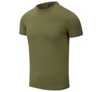 Helikon Algodon Organico Camiseta Slim Hombre Manga Deporte Sencillo U.S Green