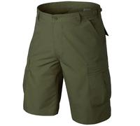 Helikon BDU Pantalones Cortos Algodon Poli Antidesgarro Carga Verde Aceituna