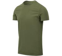 Helikon Camiseta Slim Hombre Casual Manga Corta Atlético Correr U.S. Green