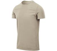 Helikon Camiseta Slim Hombre Casual Manga Corta Atlético Deporte Sencillo Caqui