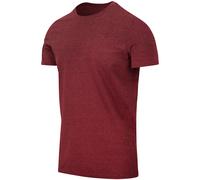 Helikon Camiseta Slim Hombre Manga Corta Atlético Gimnasio Jaspeado en rojo