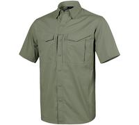 Helikon Defender Mk2 Manga Corta Camisa Patrulla Táctico Hombre Caza Verde Oliva