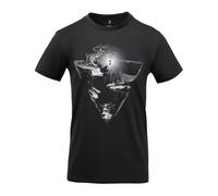 Helikon-Tex Camiseta de manga corta de algodón Night Valley, color negro - M