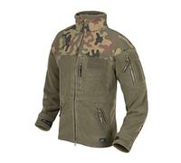 Helikon-Tex Infantry PL Woodland - Chaqueta de forro polar, color verde oliva