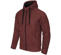 Helikon-Tex Covert Sudadera Con Capucha Táctica Full Zip Hombre Melange Rojo