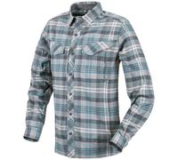 Helikon-Tex Defender Mk2 Pilgrim Manga Larga Hombres Camisa Trekking Blue Plaid