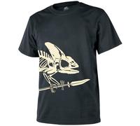 Helikon-Tex Full Body Skeleton Hombre Camiseta Estampada Militar Algodón Negro
