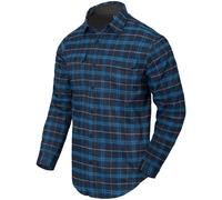 Helikon-Tex GreyMan Camisa Manga Larga Táctico Hombres YKK Blue Stonework Plaid