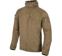 Helikon-Tex Hombre Alpha Hoodie Chaqueta Grid Fleece Coyote tamaño XS