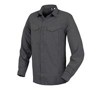Helikon-Tex Hombre Defender Mk2 Gentleman Camisa Manga Larga Melange Negro-Gris tamaño XL