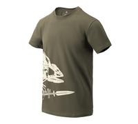 Helikon-Tex Hombre Full Body Skeleton T-Shirt Verde Oliva tamaño XL