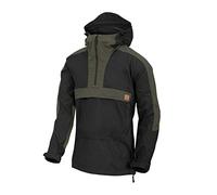 Helikon-Tex Hombre Woodsman Anorak Chaqueta Negro/Taiga Green tamaño XS (EU) / 2XS (US)
