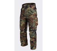 Helikon-Tex M65 - Pantalones militares militares para exteriores de NyCo Sateen, US Woodland