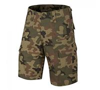 Helikon-Tex Pantalones Cortos de CPU para Hombre, Combat Patrol Uniform PL Woodland, Pantalones Cortos de CPU