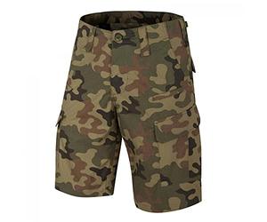 Helikon-Tex Pantalones Cortos de CPU para Hombre, Combat Patrol Uniform PL Woodland, Pantalones Cortos de CPU
