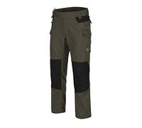 Helikon-Tex Pantalones tácticos Estilo peregrino para Hombre, antidesgarros, Ligeros para Exteriores, Senderismo, aplicación de la Ley, Pantalones de Trabajo, Verde Taiga, Negro, 36W x 34L