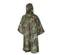 Helikon-Tex Poncho U.S. Model - Poliéster, woodland, talla única grande