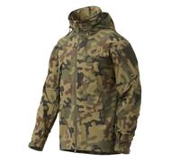 Helikon-Tex TROOPER Jacket MK2 - Chaqueta impermeable con capucha, Pl Woodland., Large