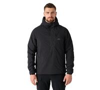 Helikon-Tex Wolfhound Hoodie Lite, chaqueta militar cálida para exteriores, cortavientos e impermeable, fácil de ajustar y práctica, Negro , XL