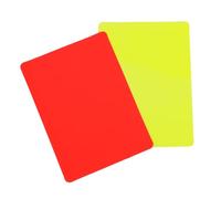 Helilyco 1 par de tarjetas de árbitro de fútbol rojo y amarillo, de PVC, 11 x 8 cm, ligeras y flexibles, compatible con partidos de estilo FIFA
