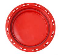 Helilyco 1000L para tapa de tanque ibc de polipropileno rojo sellado | Polipropileno de alta densidad, sello de junta hermética, se adapta a tanques de 1000 L, color rojo, protección contra polvo