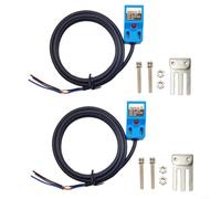 Helilyco 2 Sets SN04-N Inductivo para Sensores de Proximidad NPN NO 4mm para Rango Carcasa ABS con LED Metalurgia Luz de Estado y para Maquinaria Textil