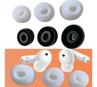 Helilyco 3 pares de tapones de silicona para Huawei FreeBuds 5i, puntas de repuesto de varios tamaños S/M/L, fundas suaves duraderas para auriculares inalámbricos, color negro
