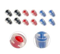 Helilyco 4 válvulas de mordida de silicona suave para reemplazo para bolsa de botella de agua de ciclismo, funda de boquilla sin olor para correr y senderismo, 2,7 x 1,8 cm