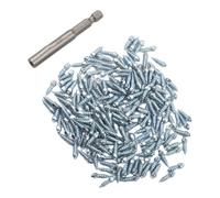 Helilyco 4 x 12 mm para pernos de neumáticos, 200 unidades, para coche, SUV, clavos de nieve antideslizantes de aluminio con herramienta, instalar tornillos de hielo de invierno