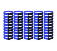 Helilyco 50 correas de red de fútbol, correas ajustables para red de fútbol, postes de portería, clips de alambre de nailon, redes deportivas, mangueras y cables de jardín, multicolor