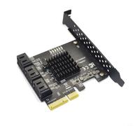 Helilyco 6 puertos para SATA III para tarjeta de expansión pcie con chip ASM1166, servidor de PC, soporta unidad óptica HDD SSD