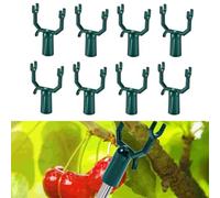 Helilyco 8 soportes para árboles frutales para ramas, estacas de aleación de aluminio con diseño de tenedor, color verde, para jardín, huerto, viñedo