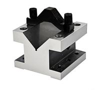 Helilyco 90 grados para par de bloques en V con abrazaderas, fresado de perforación de accesorios de acero tratado térmicamente, centrado cuadrado paralelo para uso general en taller (60 x 60 x 50 mm)