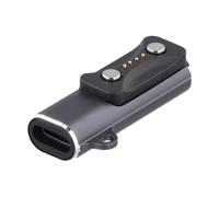 Helilyco Adaptador de cargador USB C compacto para Polar Grit X2 Pacer Pro Ignite 3, estación de carga de aleación de aluminio duradera, color negro