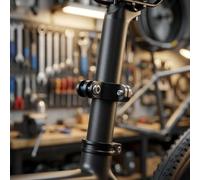 Helilyco Adaptador de montaje de tija de sillín para luces de bicicleta Magicshine RN120 SEEMEE y Trek Flare RT, soporte ligero de aleación CNC de 28-32 mm