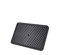 Helilyco Alcachofa de ducha grande de 300 mm para montaje en techo cromado pulido con potente flujo de agua, color negro