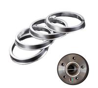 Helilyco Anillos espaciadores centrados para cubo de rueda, 70,5 mm de diámetro exterior 66,1 mm de diámetro interior, 10 mm de grosor, aleación de aluminio para alineación de ruedas de vehículos, 4