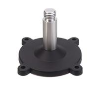 Helilyco Base de antena 5/8-11UNC, material de policarbonato con adhesivo 3M, sin imán, instalación sin tornillos, para vehículos de ingeniería agrícola inteligente GNSS, color negro