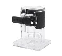 Helilyco Base de enrutador transparente para carpintería, compatible con recortadoras Makita RT0701C y WU601, engranajes y tornillos ajustables, 109 x 88 x 80 mm